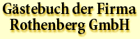 Gästebuch der Firma Rothenberg GmbH